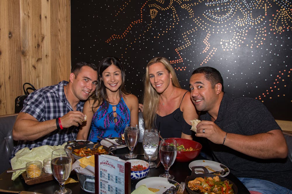 friend group enjoying brunch and bottomless at this henderson mexican