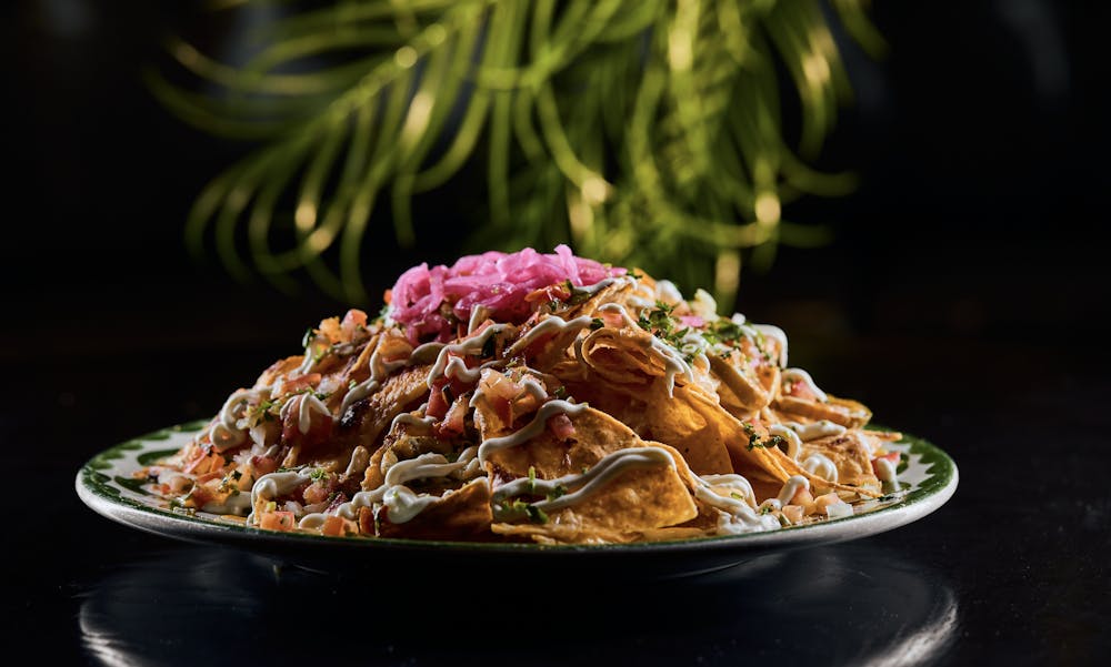 happy hour nachos at borracha mexican cantina