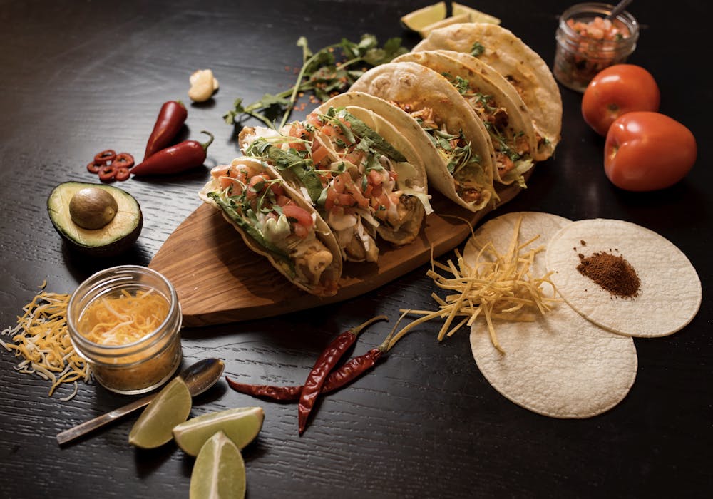 tacos at borracha mexican cantina