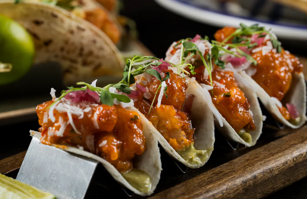 dynamite shrimp tacos at this henderson mexican restaurant
