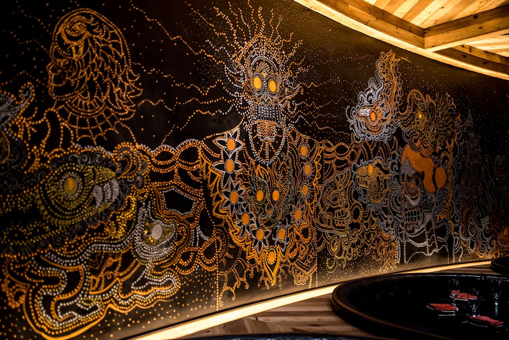 decor inside of this henderson mexican in green valley