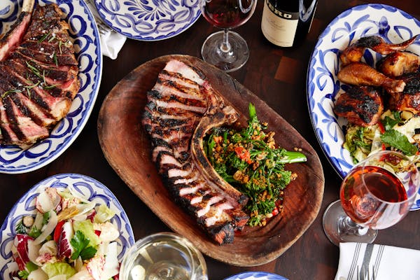 a plate of food on a table