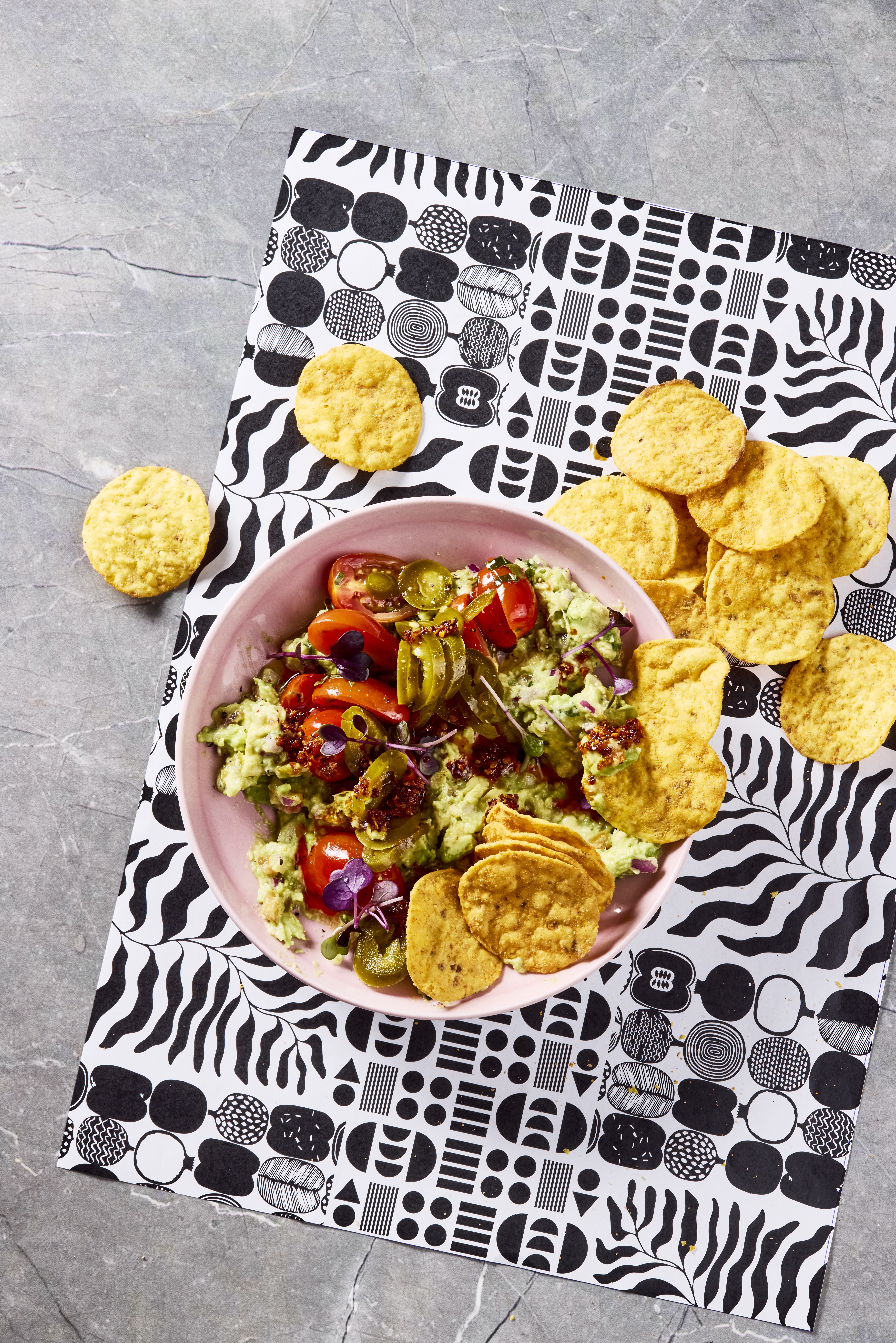 a plate of food on a table