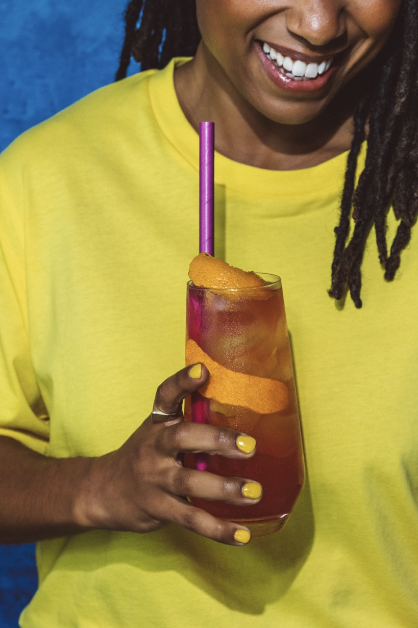 a person holding a knife