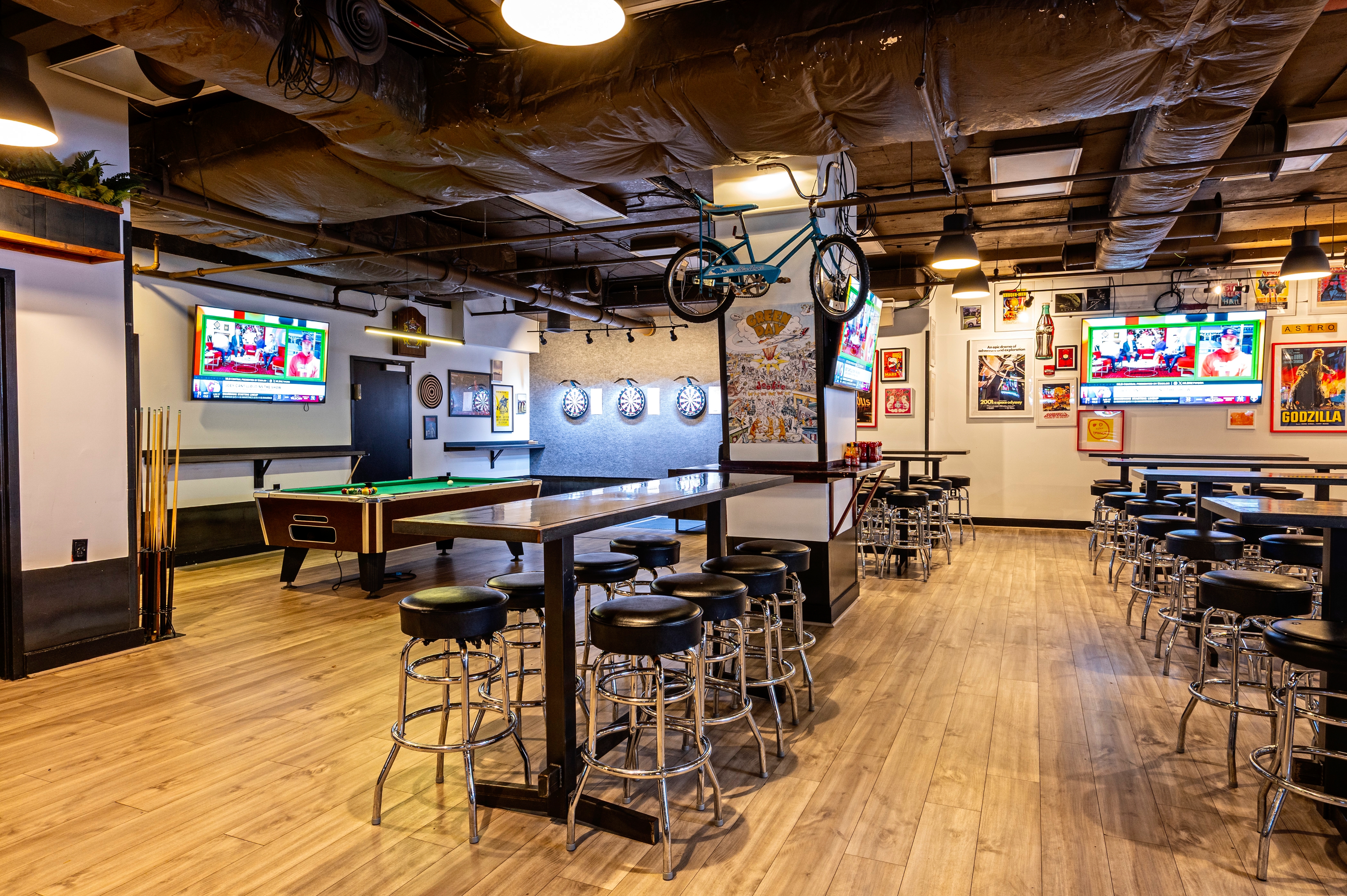 a group of people in a room