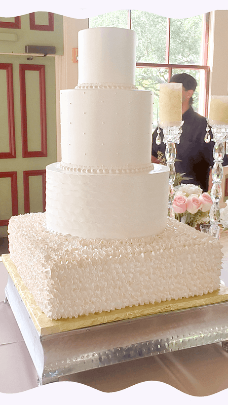 a wedding cake