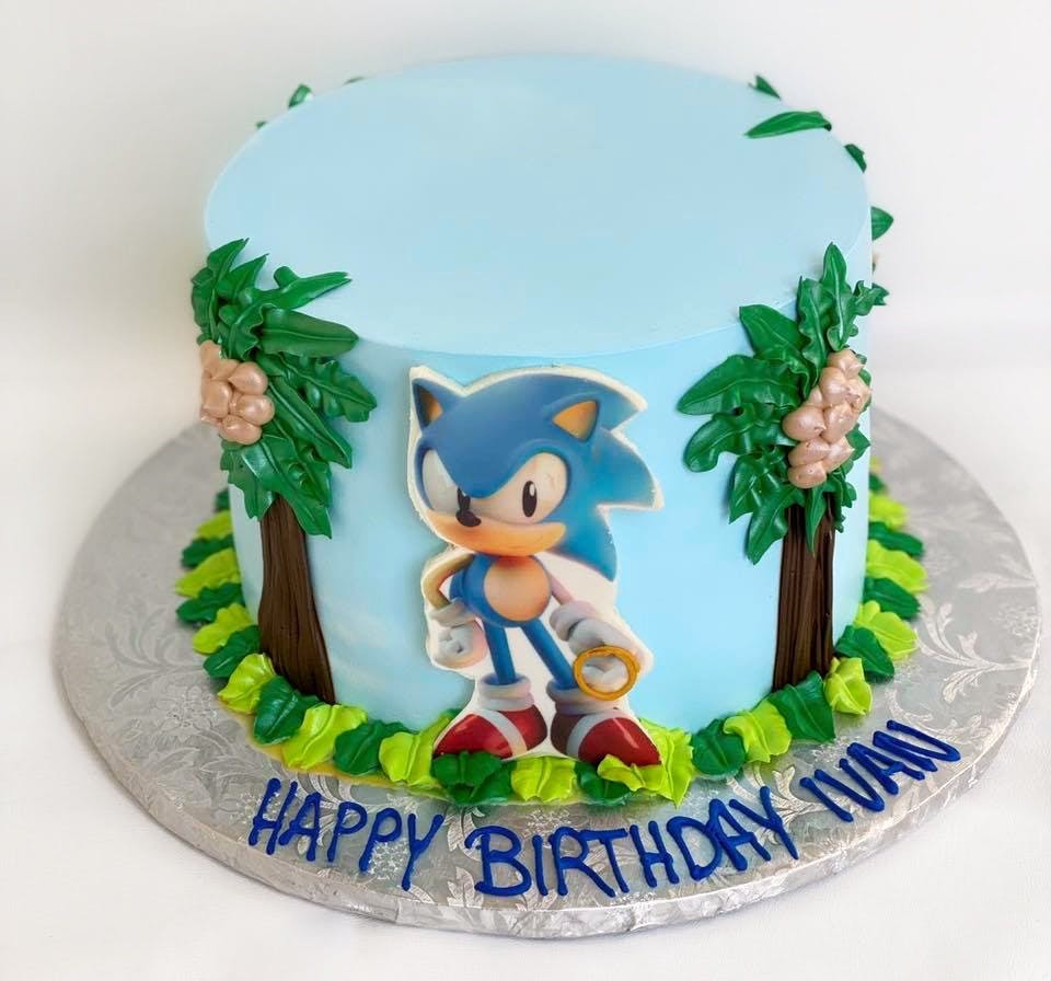 a plate of birthday cake on a table