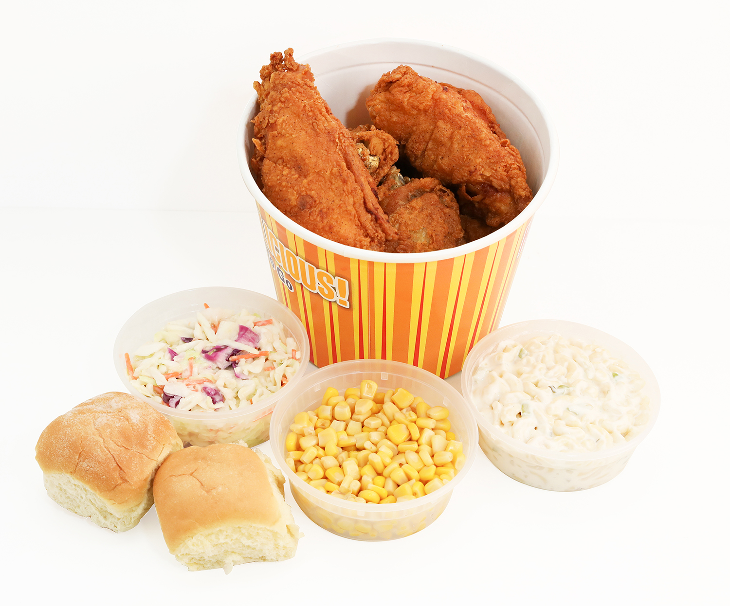 a plate full of food