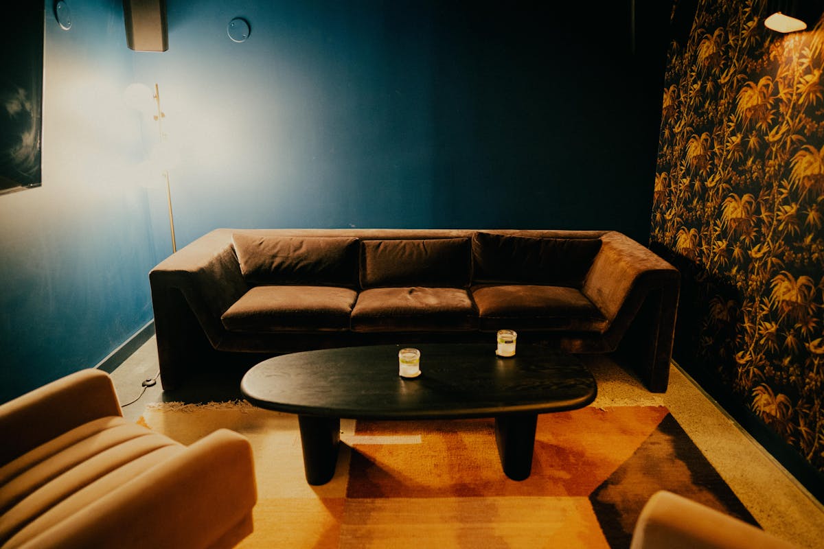 a view of a living room