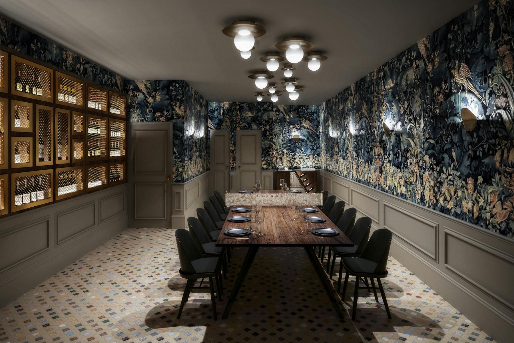 a dining room table
