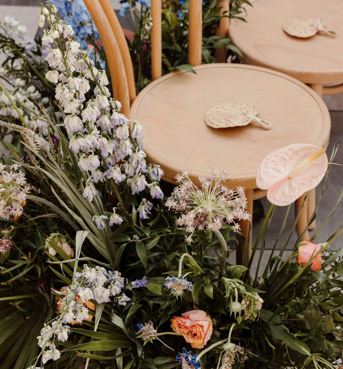 a vase of flowers on a table