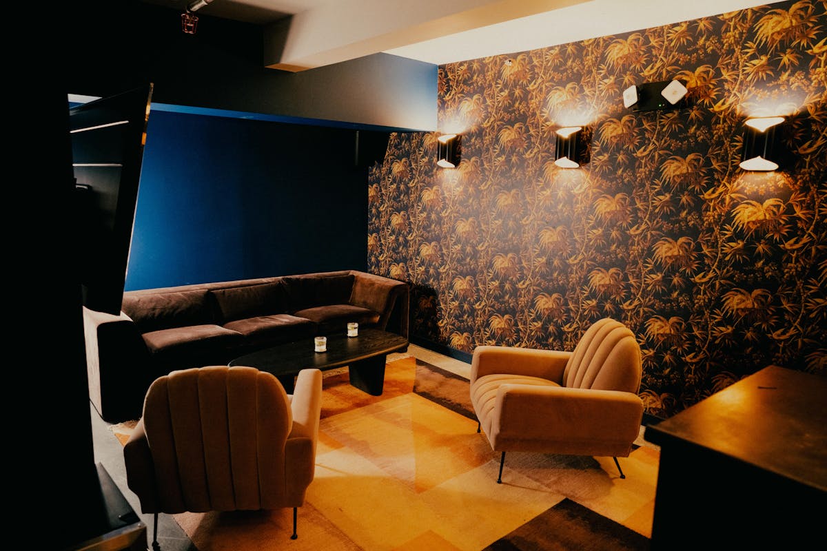 a view of a living room
