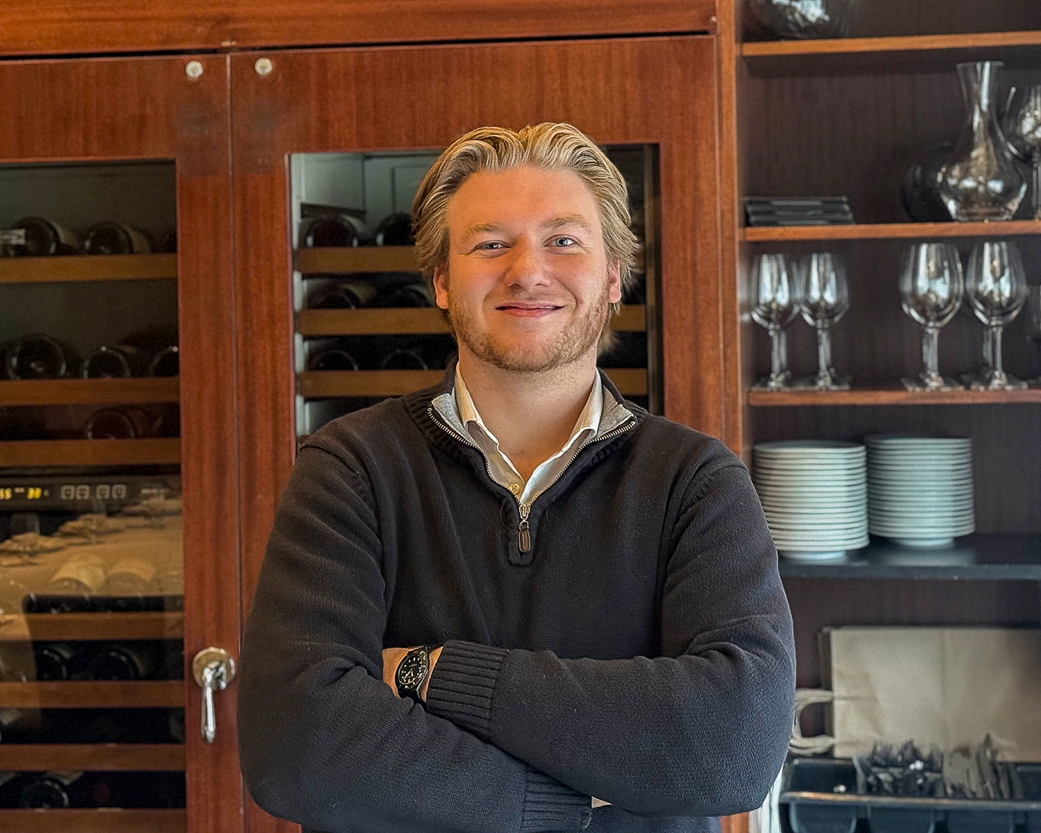 Nick Cartland, bar manager at Johnny Delmonic's Steakhouse in downtown Madison, WI