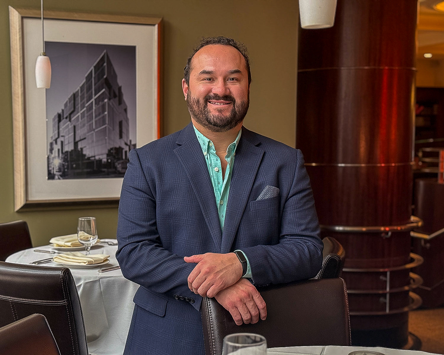Gaston Solis, general manager at Johnny Delmonic's Steakhouse in downtown Madison, WI