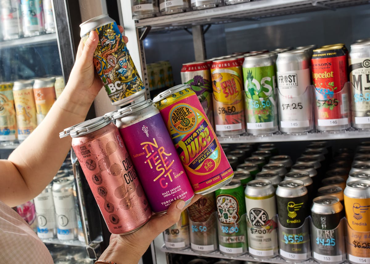 variety of craft beer