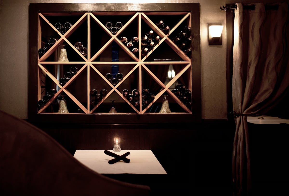 a table at a restaurant