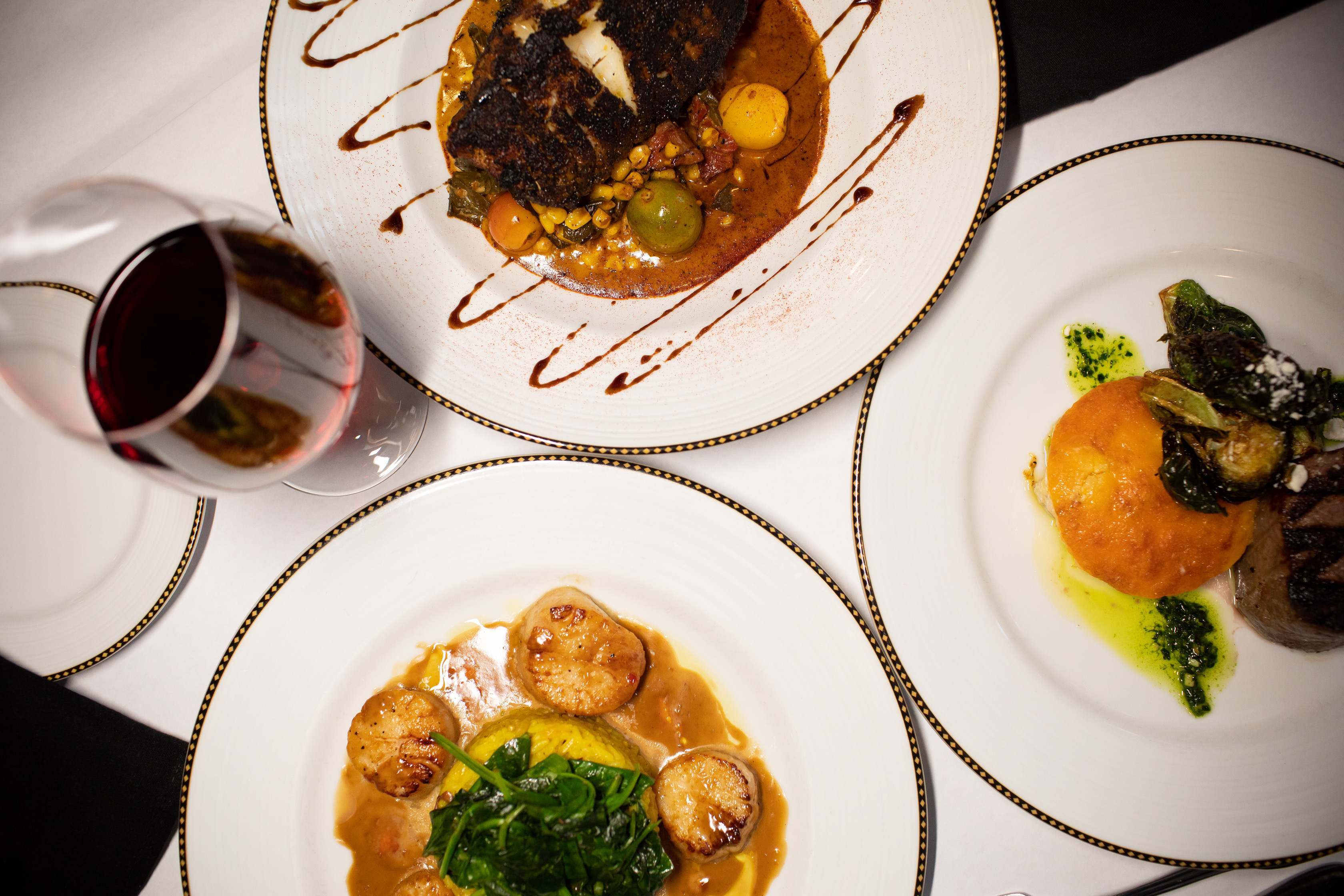 a plate of food on a table