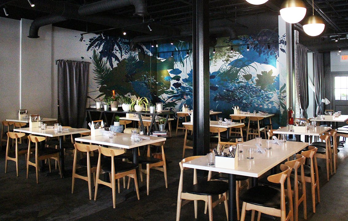 a dining room table
