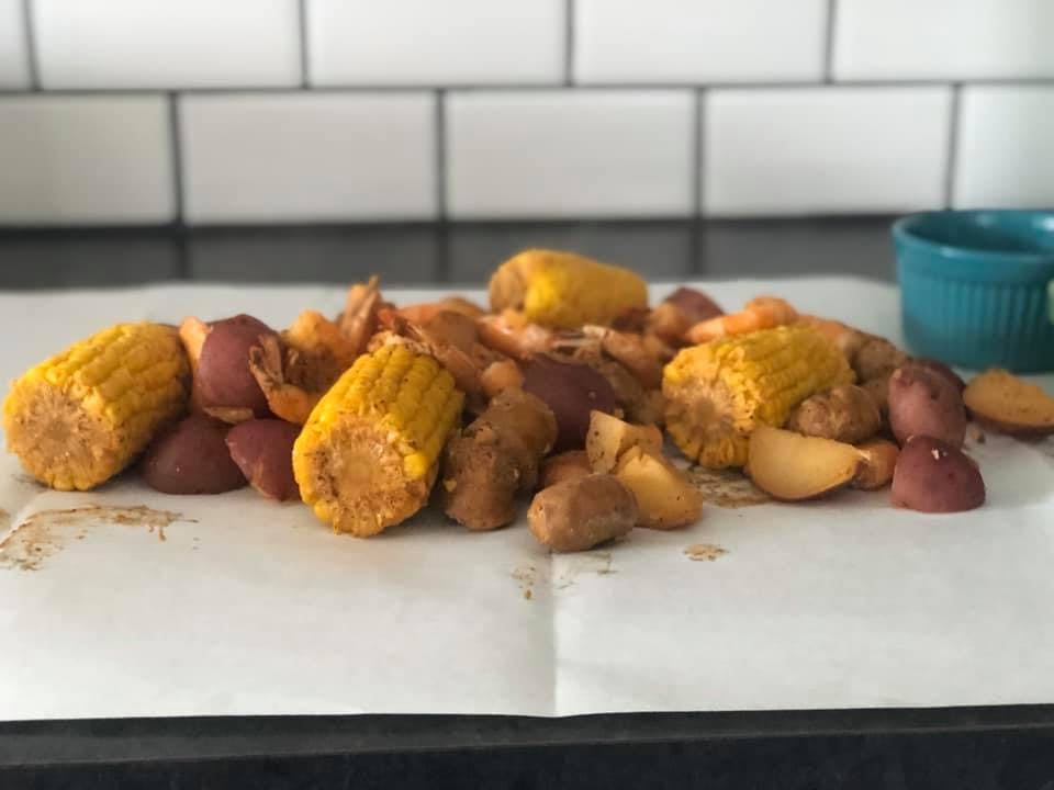 food on a table