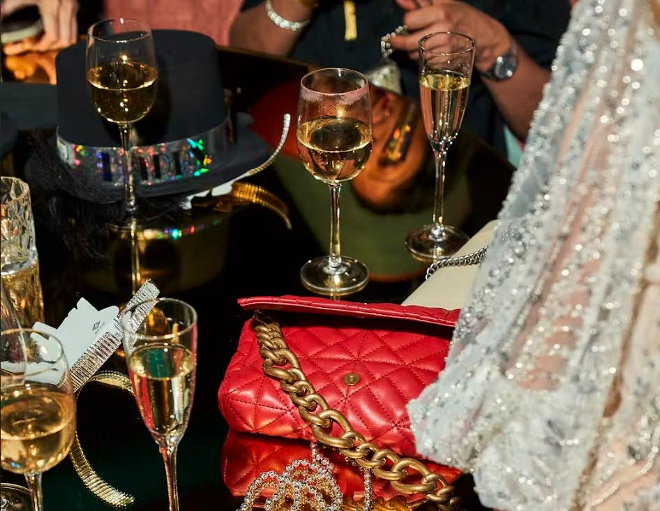 a close up of drinks