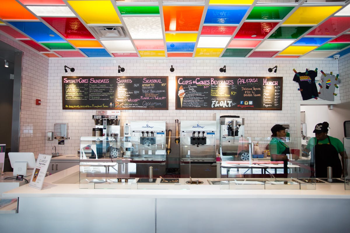close up of the restaurants counter