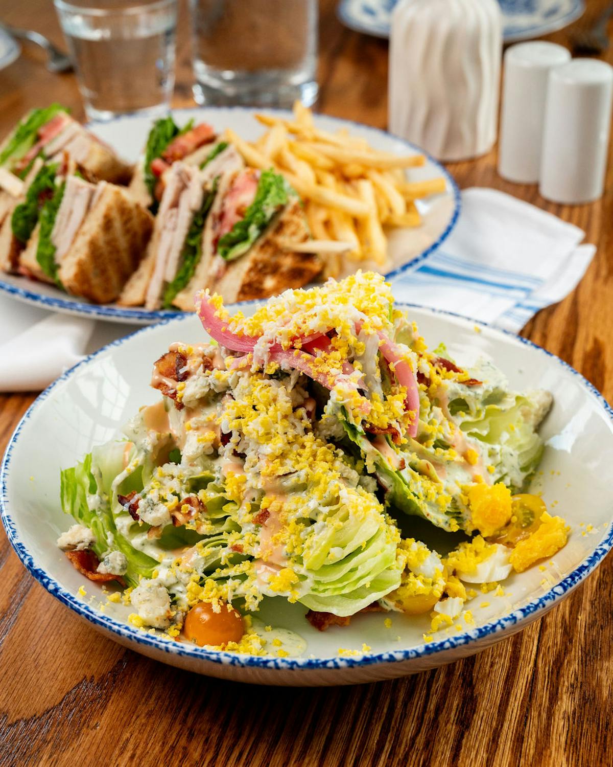 a close up of food