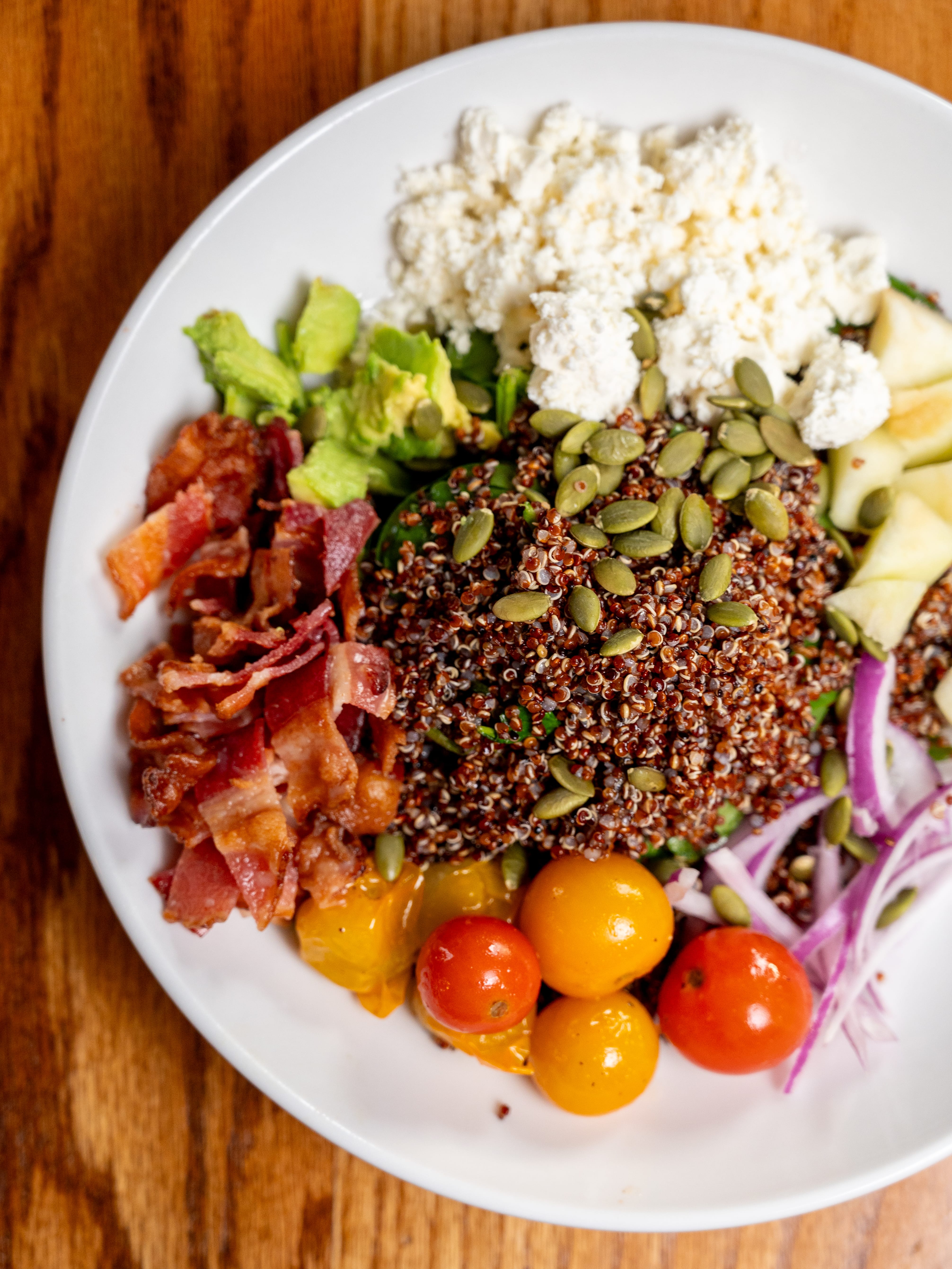 a plate of food on a table