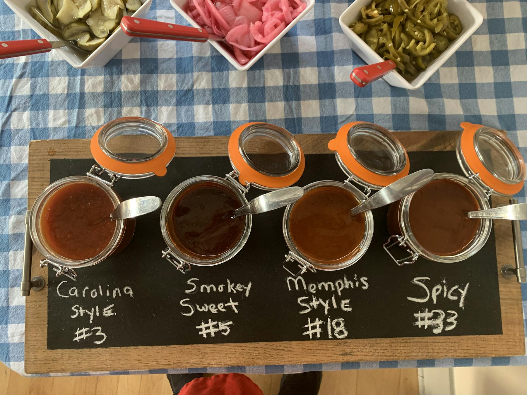 a close up of food on a table