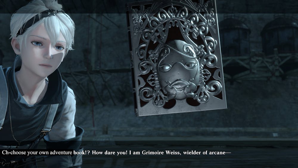 a woman standing in front of a building