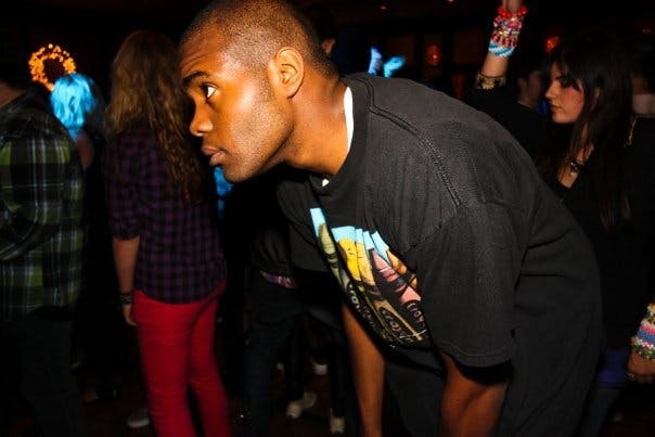 a man talking on a cell phone