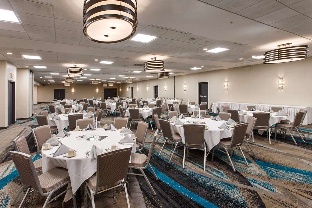 a close up of tables and chairs