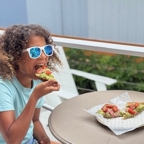 a doughnut on a plate