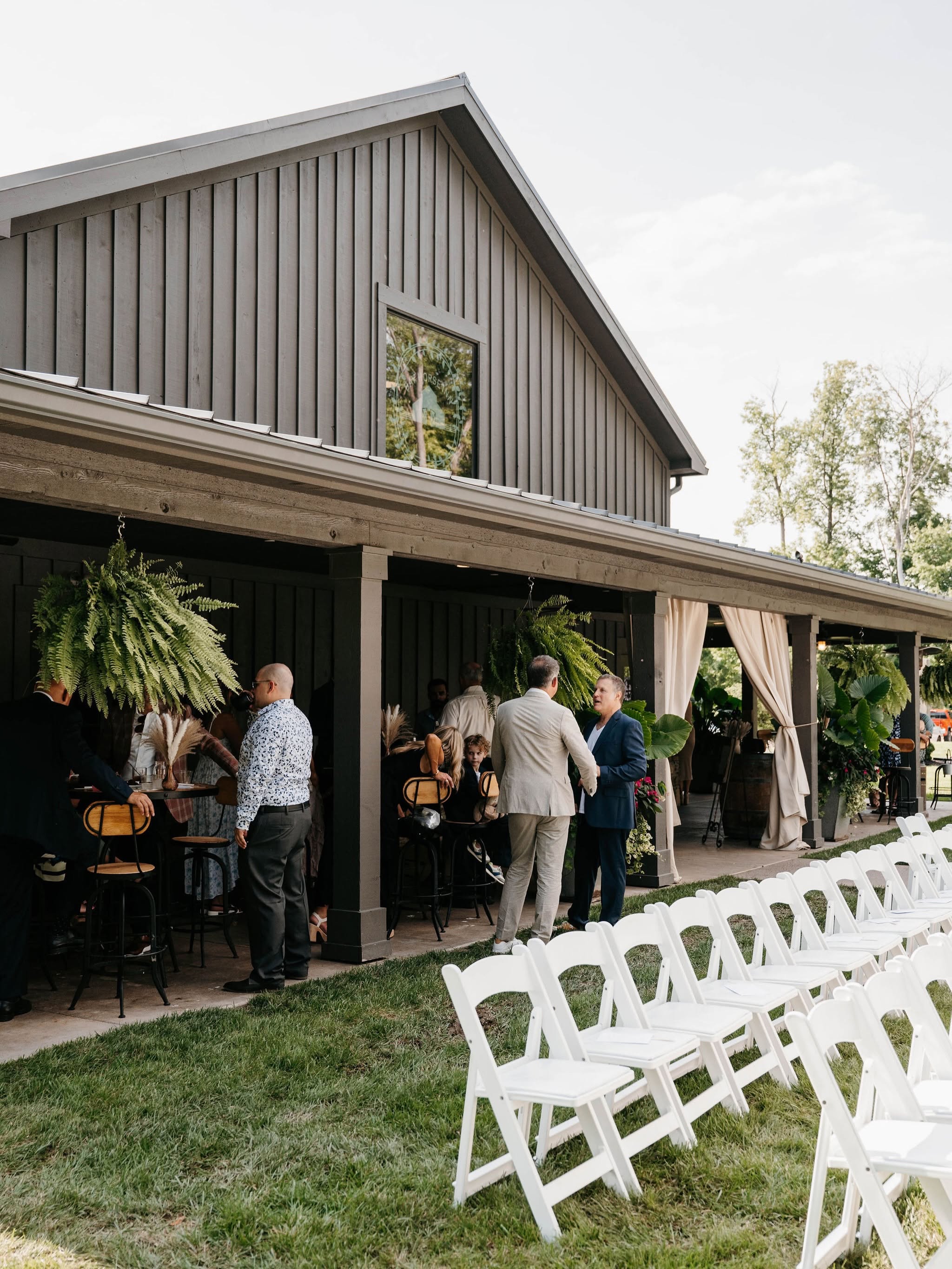 Guests outside Bay Horse Inn