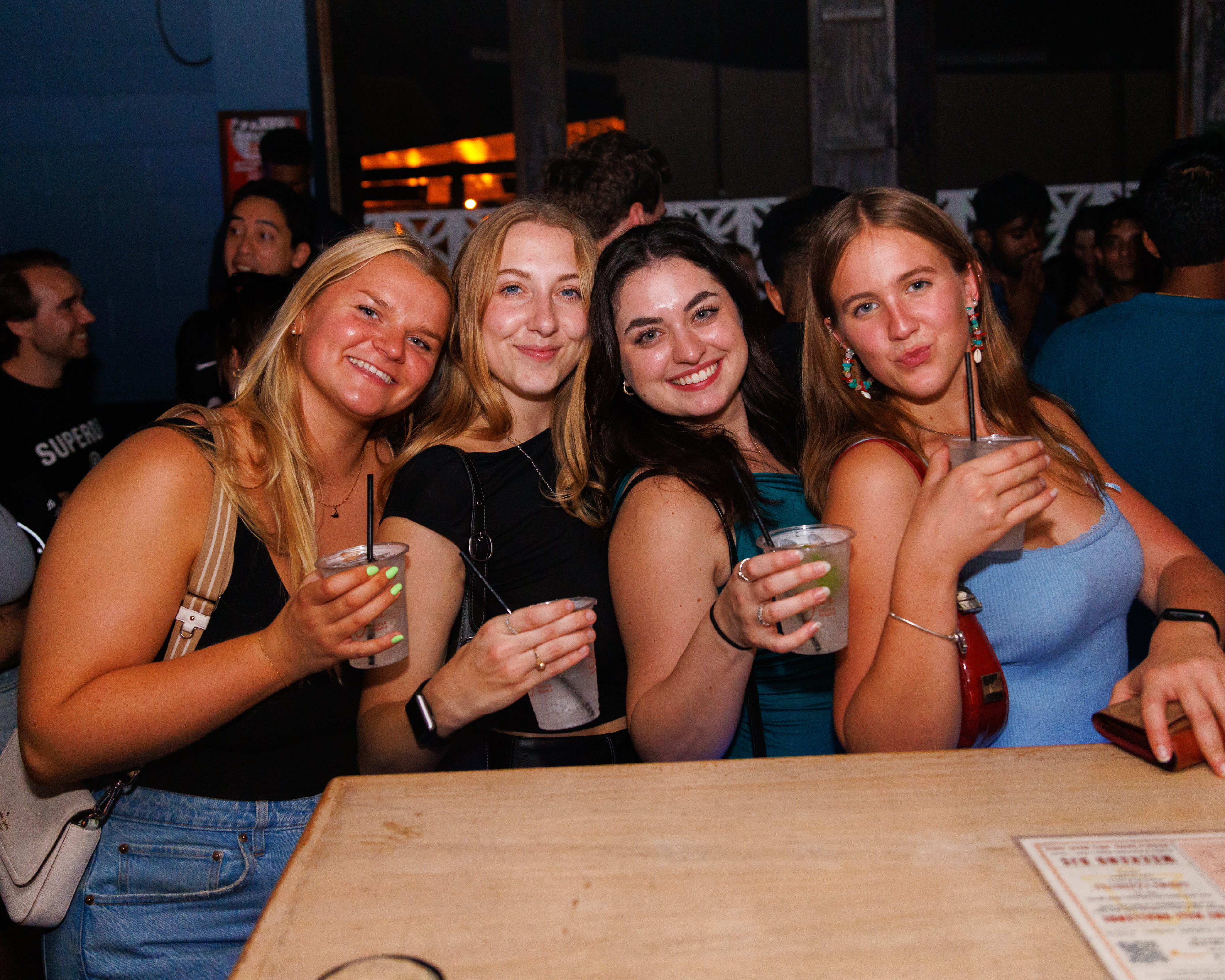 a group of people posing for a photo