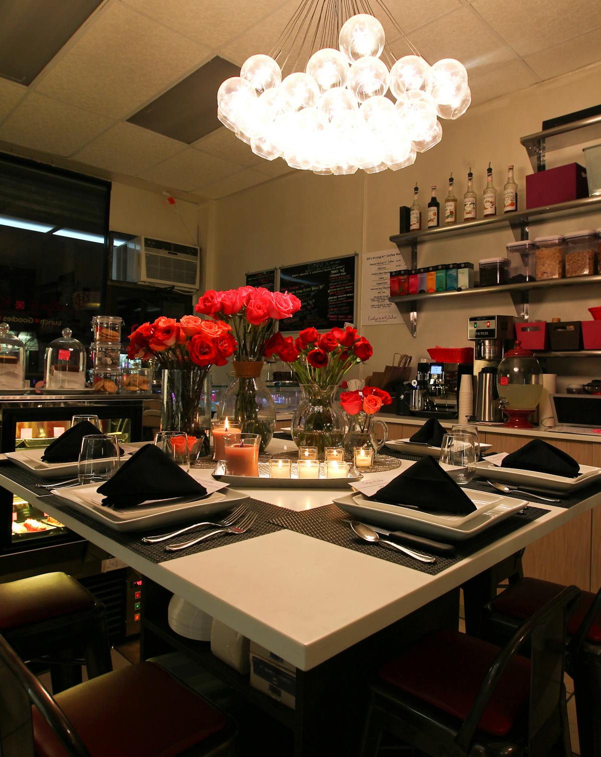 a kitchen filled with lots of counter space