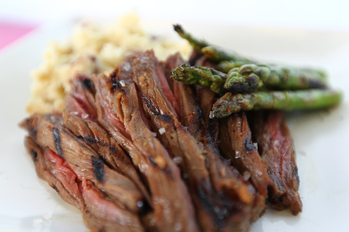 a close up of a plate of food