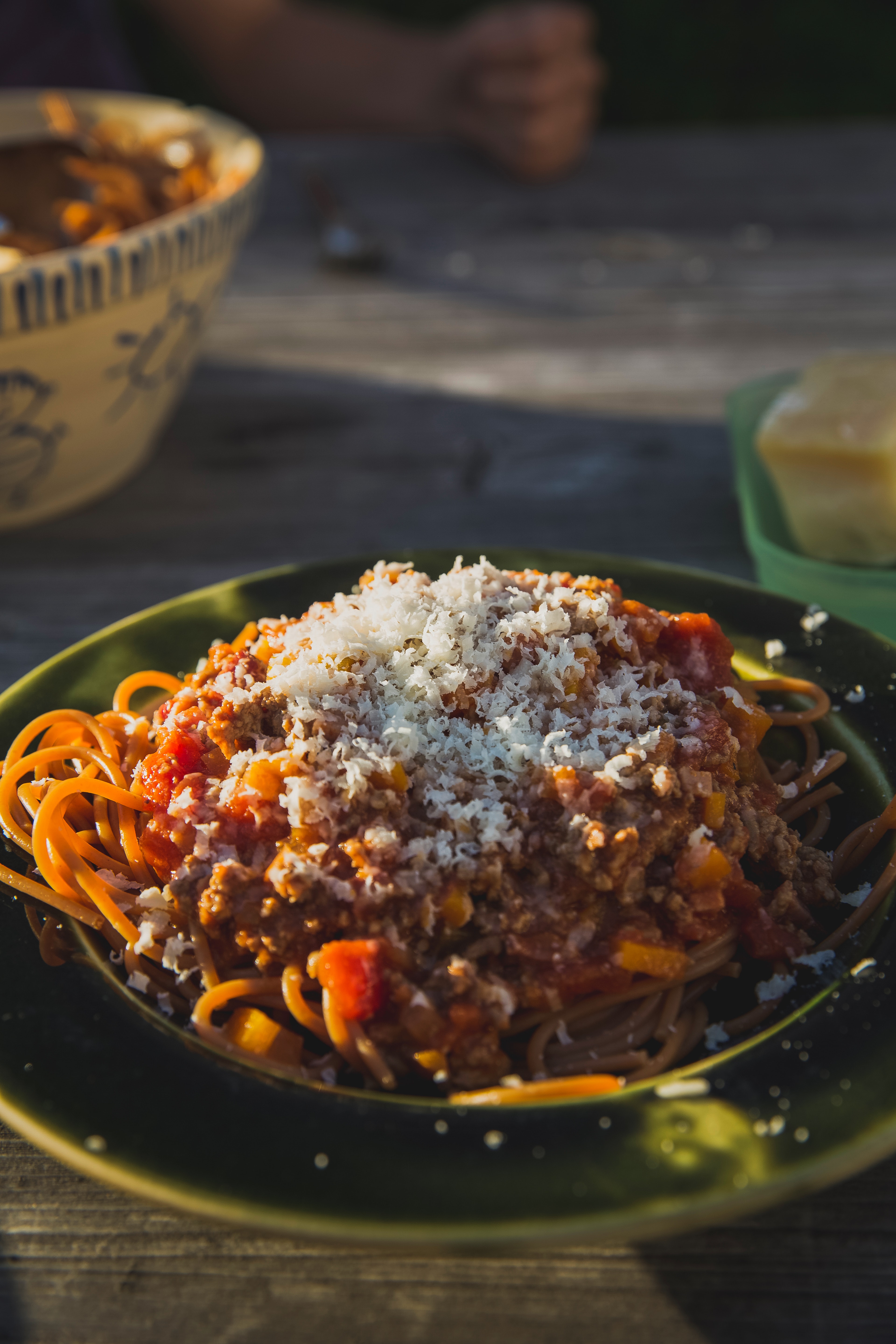 a bowl of food on a plate