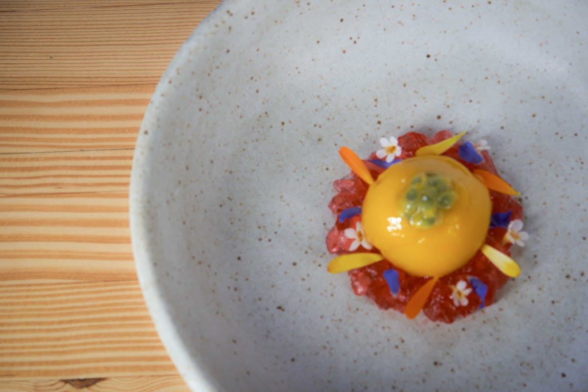 a bowl of food on a plate