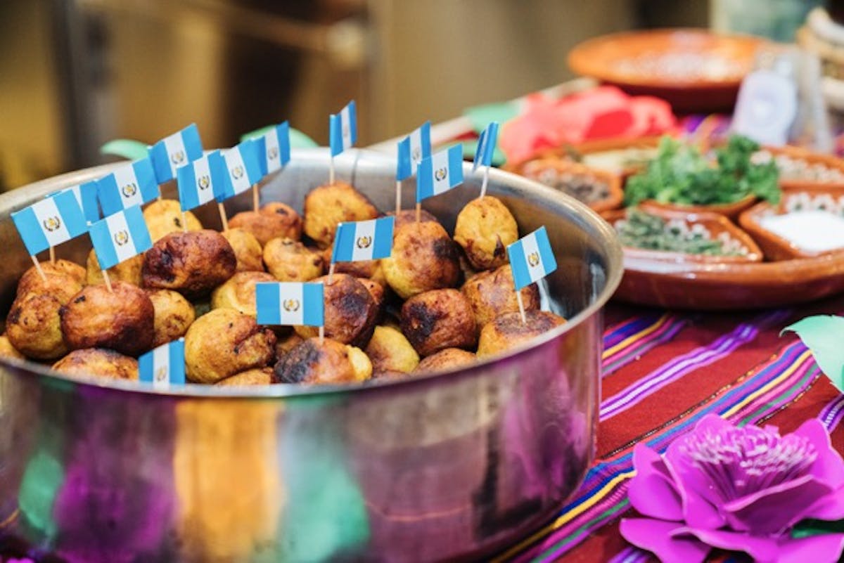 food on a table