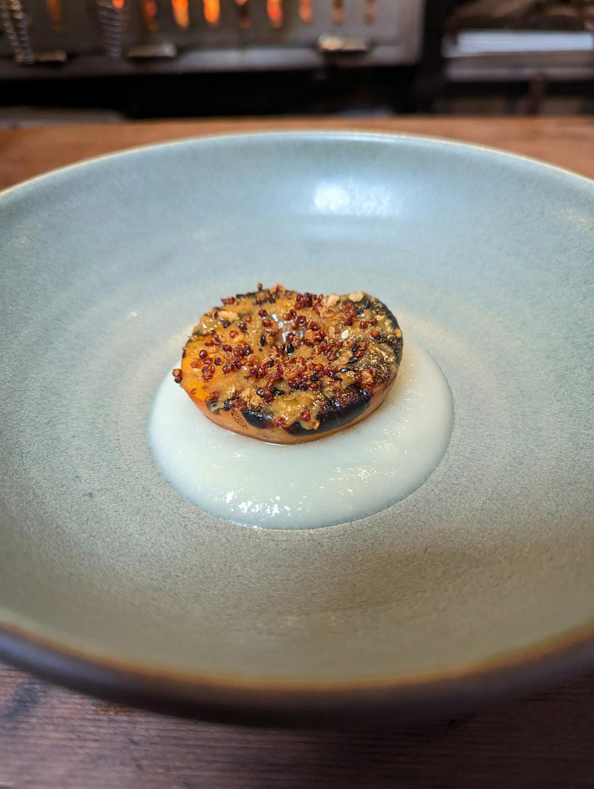 a plate of food on a table