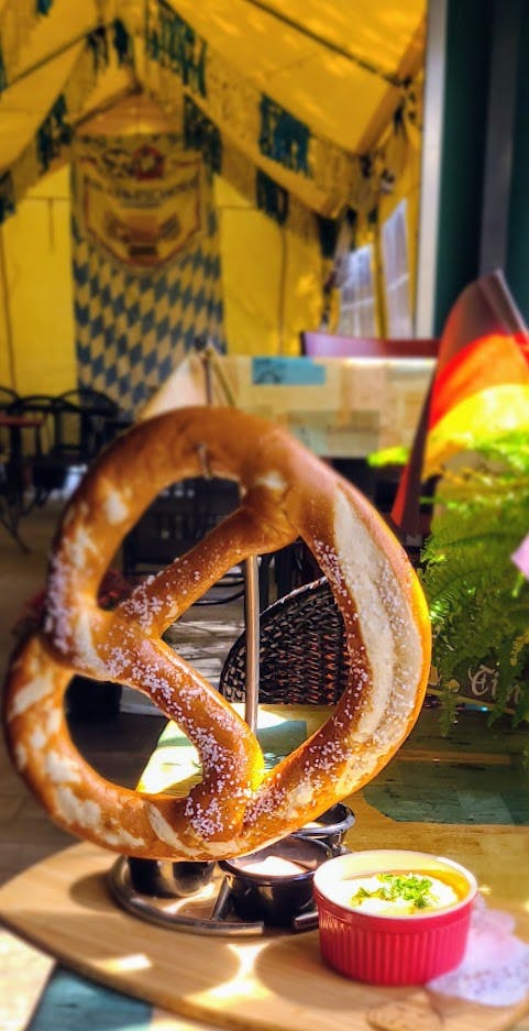 a close up of food on a table