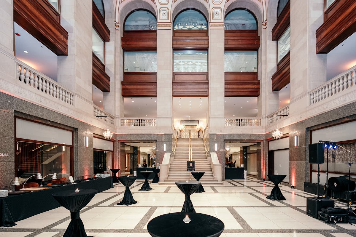 James Bond Casino Themed Holiday Party at a Large Historical Downtown Chicago Venue