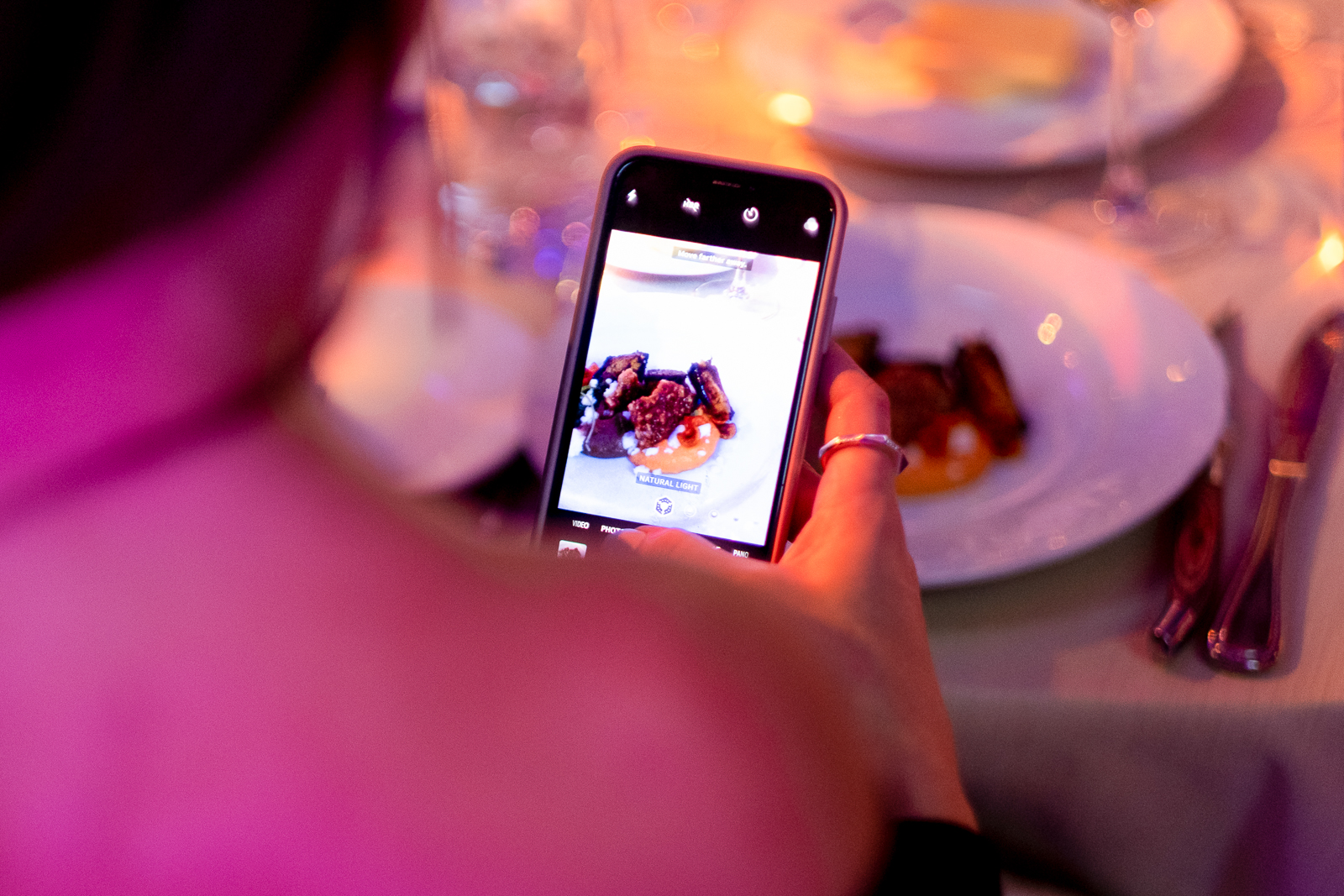 a person holding a cell phone