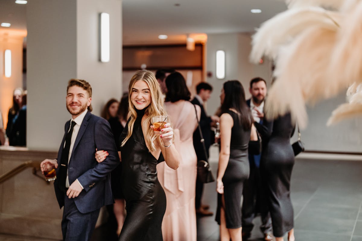 James Bond Casino Themed Holiday Party at a Large Historical Downtown Chicago Venue
