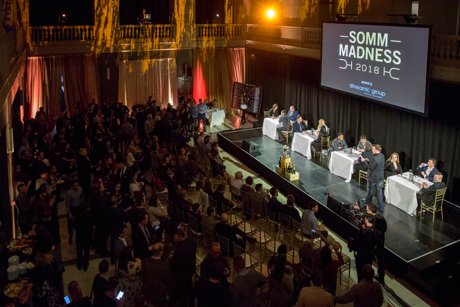 Networking at Somm Madness at a Downtown Chicago Historical Corporate Event Venue