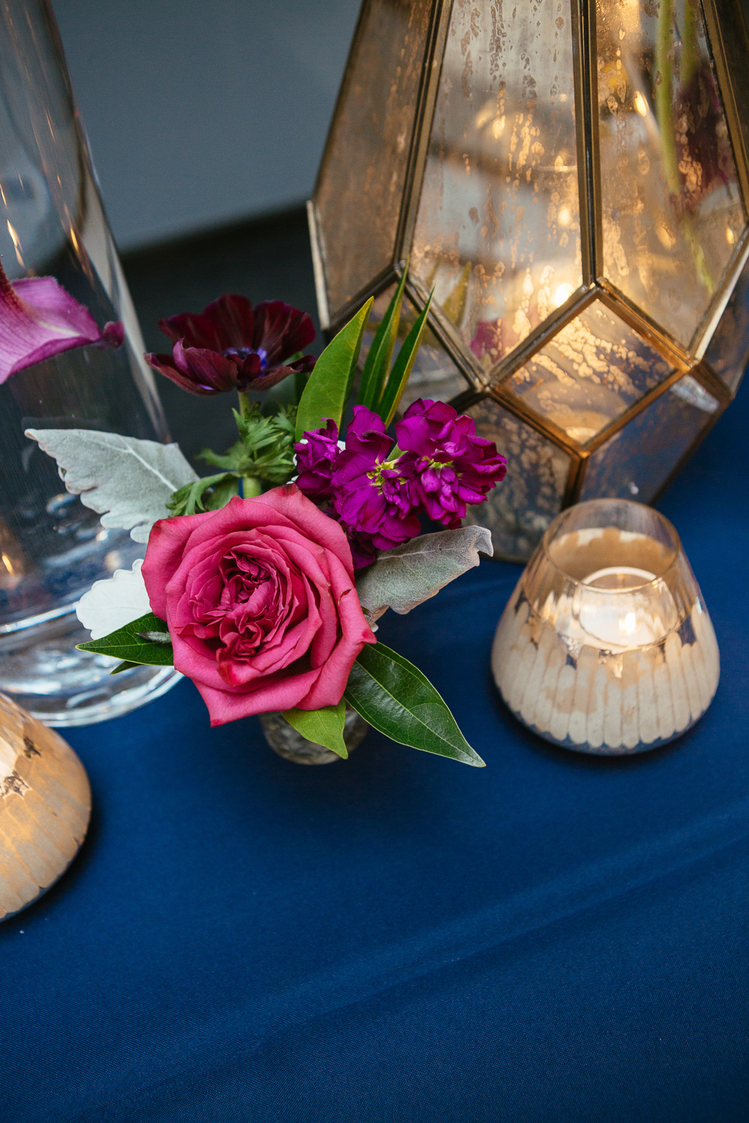 a vase of flowers on a table
