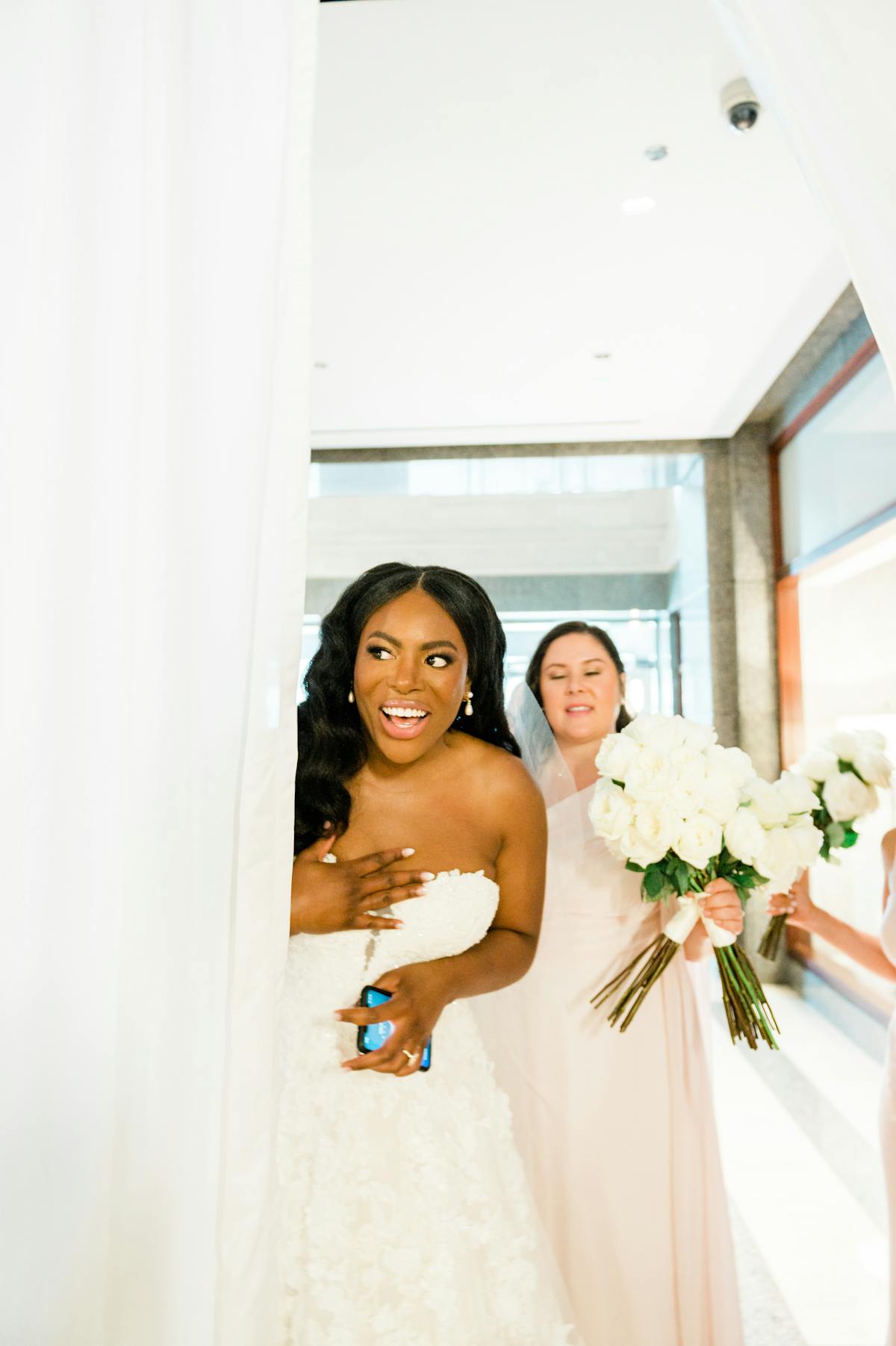 the bride getting ready