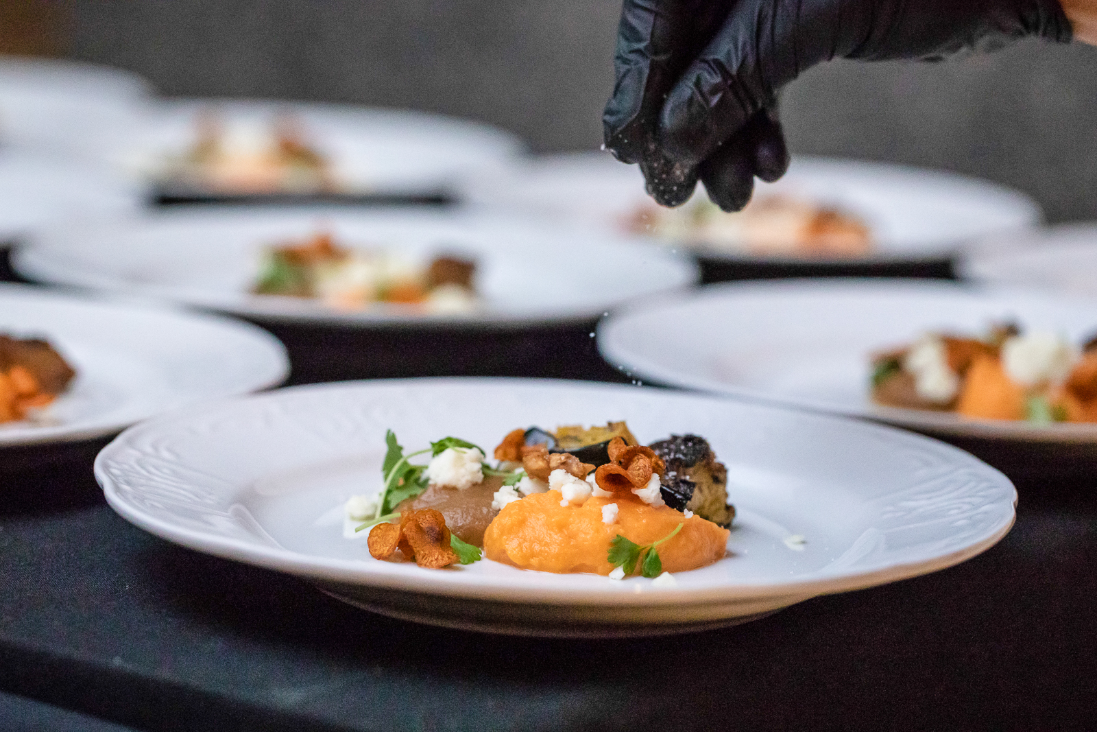 a plate of food on a table