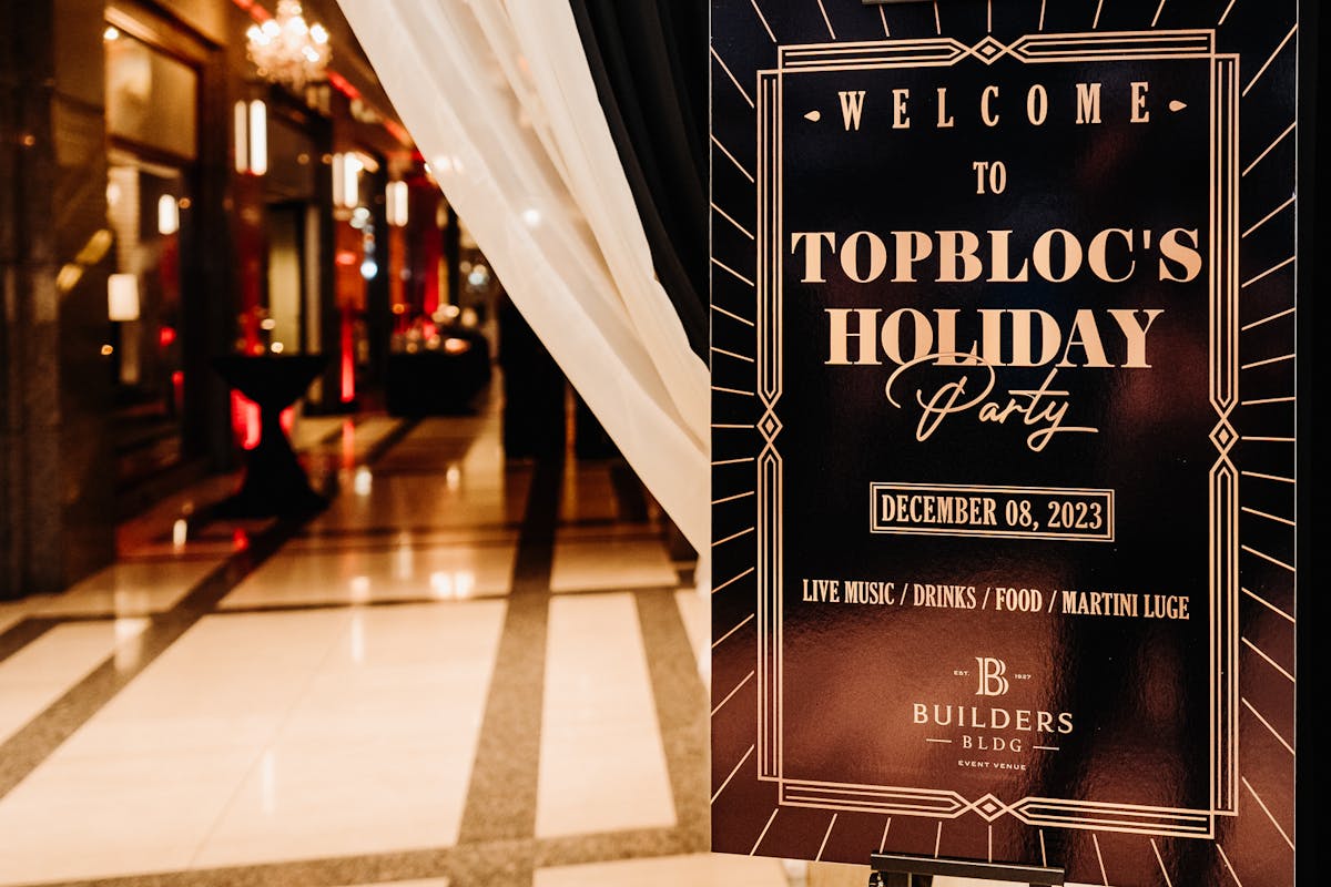 James Bond Casino Themed Holiday Party at a Large Historical Downtown Chicago Venue