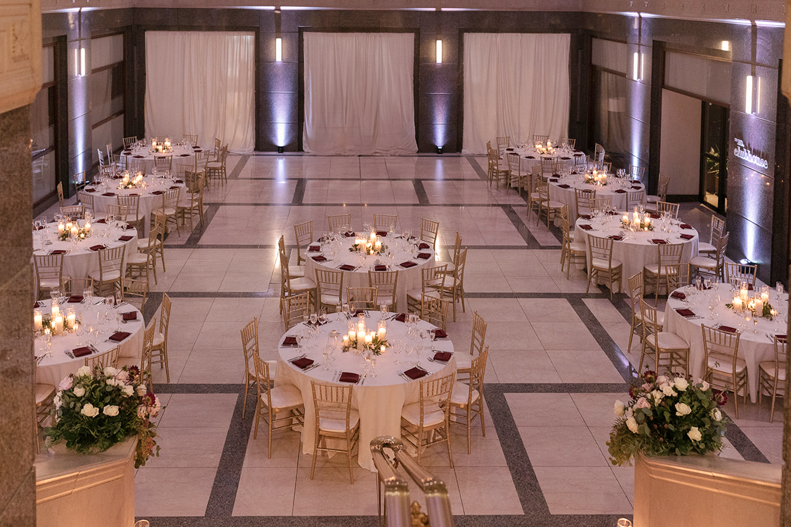a vase of flowers on a table